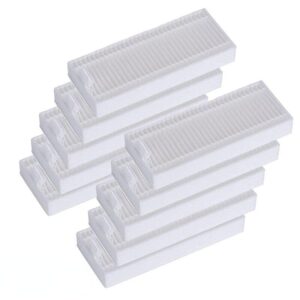 10Pcs Replacement Filters Kit for Coredy R300 Vacuum Cleaner, High-Efficiency Dust Interception, Allergy Relief, Size: Luxuypon