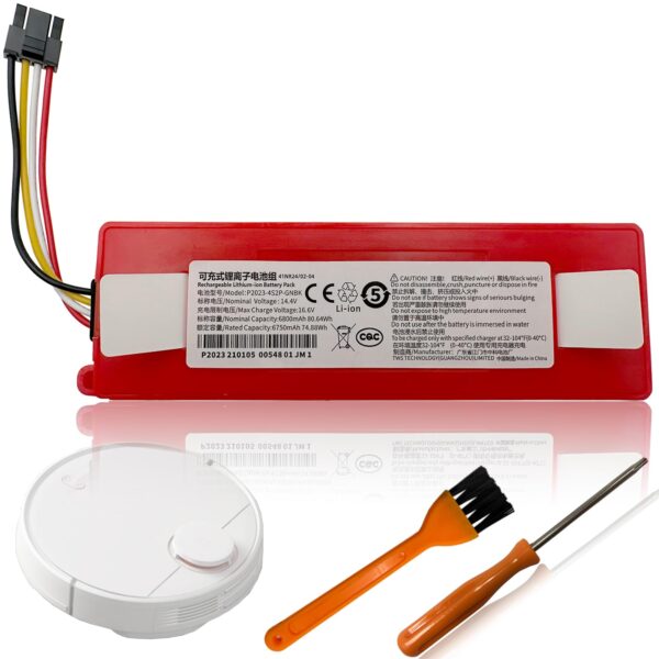 14.4V 6500mAh Xiaomi Vacuum Robotics Battery for S5 S6 S7 - Anepoch Li-ion Replacement