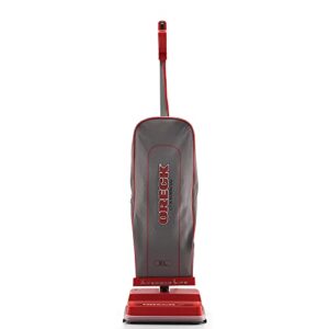Oreck Commercial U2000RB-1 Upright Vacuum Cleaner, Carpet & Hard Floor, 12", Red/Gray