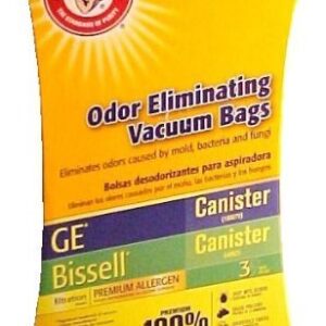 Arm & Hammer Odor Eliminating Vacuum Bags for GE Canister (VC-396) / Bissell Canister (48K2)