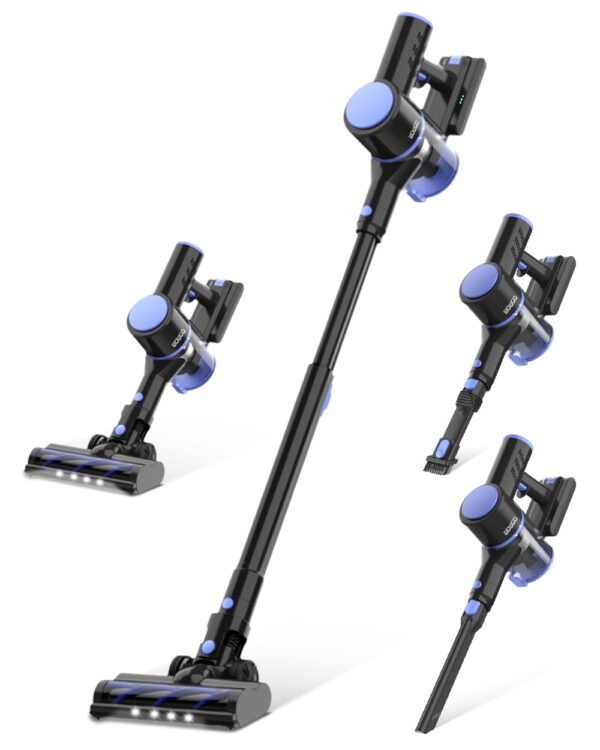 WOWGO Cordless Vacuum Cleaner 6-in-1 Handheld Vaccum 40 mins Runtime Stick Vacuum Apartment Hardwood Floor Pet Hair