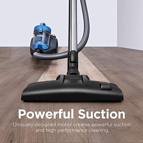 Eureka WhirlWind Bagless Canister Vacuum Cleaner, Lightweight Vac for Carpets and Hard Floors, Blue 2 Eureka WhirlWind Bagless Canister Vacuum Cleaner, Lightweight Vac for Carpets and Hard Floors, Blue - Image 2