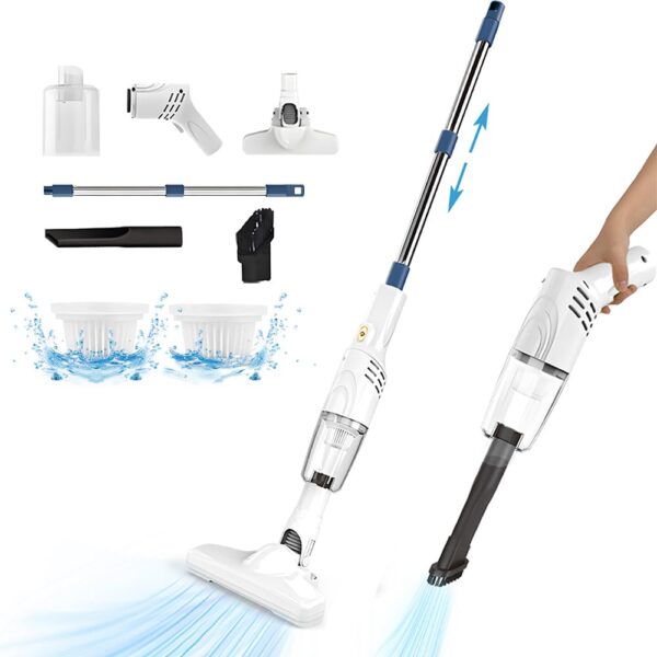 3-in-1 Cordless Stick Vacuum Cleaner for Carpet and Hardwood Floor Pet Hair, 30 Mins Runtime, Lightweight