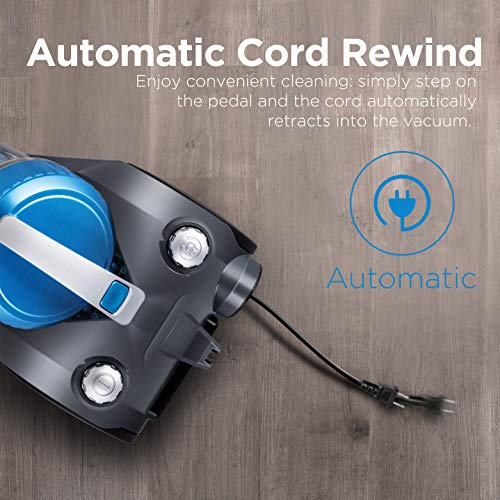 Eureka WhirlWind Bagless Canister Vacuum Cleaner, Lightweight Vac for Carpets and Hard Floors, Blue 5 Eureka WhirlWind Bagless Canister Vacuum Cleaner, Lightweight Vac for Carpets and Hard Floors, Blue - Image 5