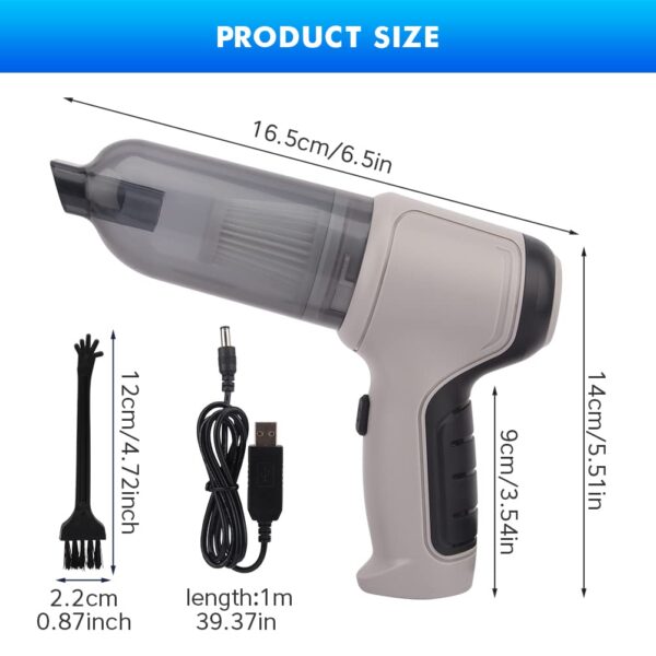 3-in-1 Cordless Car Vacuum Cleaner Rechargeable Handheld 120W/9000PA High Power - Image 9