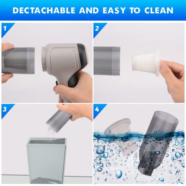 3-in-1 Cordless Car Vacuum Cleaner Rechargeable Handheld 120W/9000PA High Power - Image 5