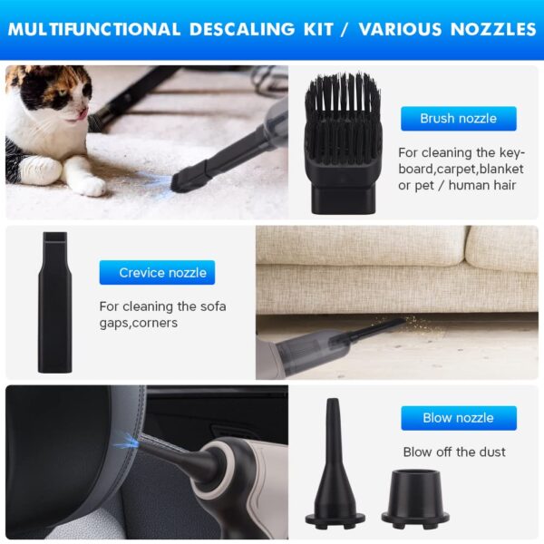 3-in-1 Cordless Car Vacuum Cleaner Rechargeable Handheld 120W/9000PA High Power - Image 4
