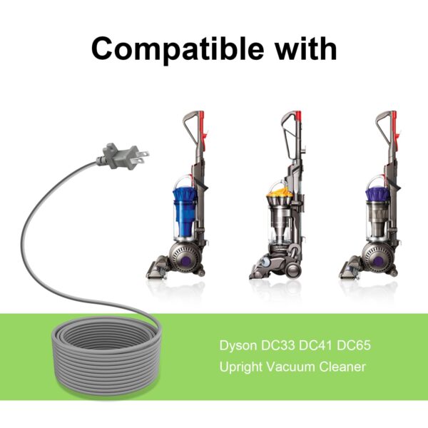 36ft Vacuum Cleaner Replacement Cord for Dyson DC33 DC41 DC65 Upright Vacuum Cleaner DC-65 Mains Cable DC 65 Animal DC65 Multi Floor - Image 5