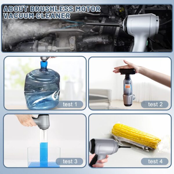 Cordless Car Vacuum Cleaner with 15000PA Suction & 3-in-1 Design - Image 6