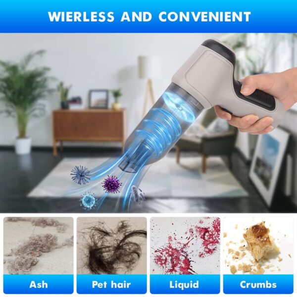 3-in-1 Cordless Car Vacuum Cleaner Rechargeable Handheld 120W/9000PA High Power - Image 6