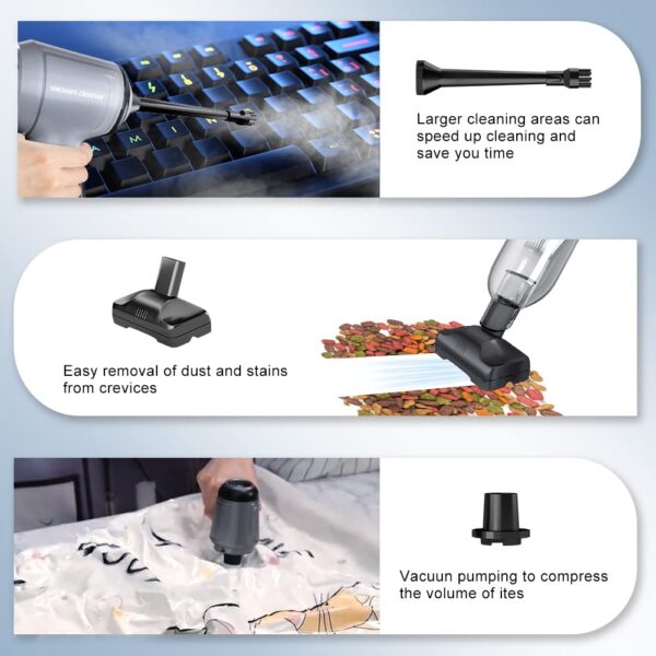 Cordless Car Vacuum Cleaner with 15000PA Suction & 3-in-1 Design - Image 9