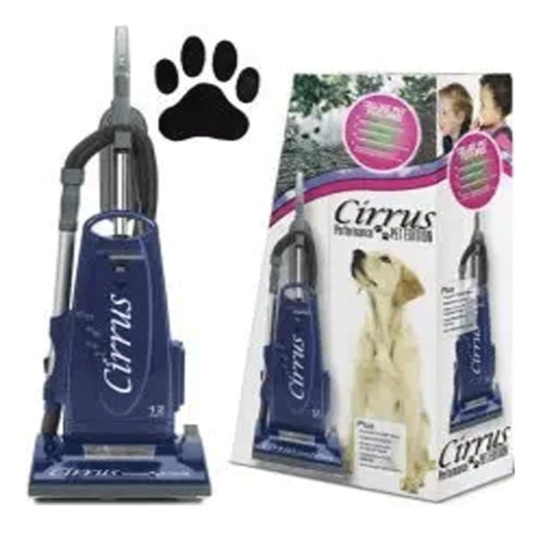 Cirrus CR99 Upright Vacuum Cleaner, Blue, HEPA Filtration, Pet Odor Eliminating, On-Board Tools