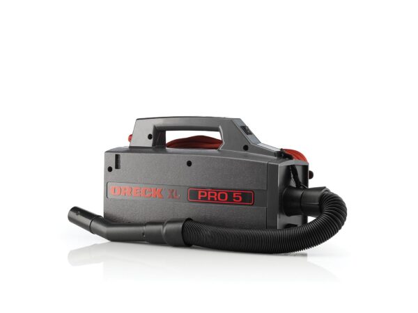 ORECK COMMERCIAL XL Pro 5 Super Compact Canister Bagged Vacuum Cleaner, Lightweight, Portable, BB900-DGR, Black 13.5"D x 8"H - Image 3