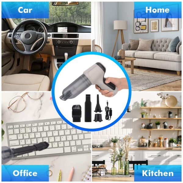 3-in-1 Cordless Car Vacuum Cleaner Rechargeable Handheld 120W/9000PA High Power - Image 7