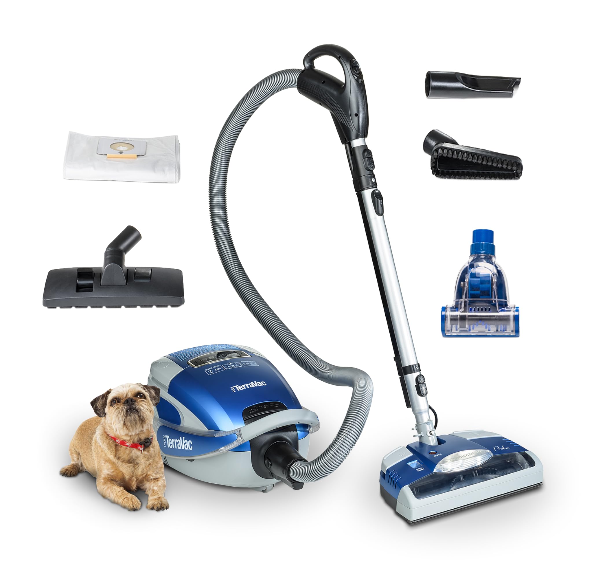 Prolux TerraVac Canister Vacuum Pet Hair 5-Speed Touchscreen Control ...