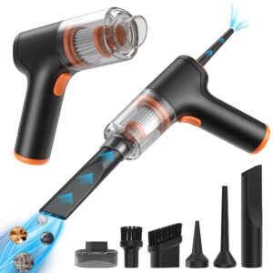 3-In-1 Mini Handheld Vacuum,Car Vacuum Cleaner,Hand Held Vacuuming Cordless Rechargeable,Handheld Vacuum&Air Duster,Small Car Wireless Vacuum Cleaner,Car Vaccuum,For Vehicle/Home/Office,Dust,Pet Hair