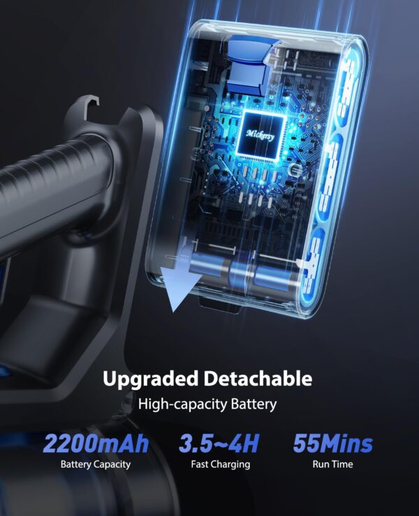 Detachable Rechargeable Battery Pack Replacement for Mickersy V10 Cordless Vacuum Cleaner - Image 2