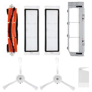 7Pcs/Set Robot Vacuum Cleaner Replacement Kit, Main Brush Filter Kit Replacement Fit for Xiaomi MIJIA Robot Cleaner by HEEPDD