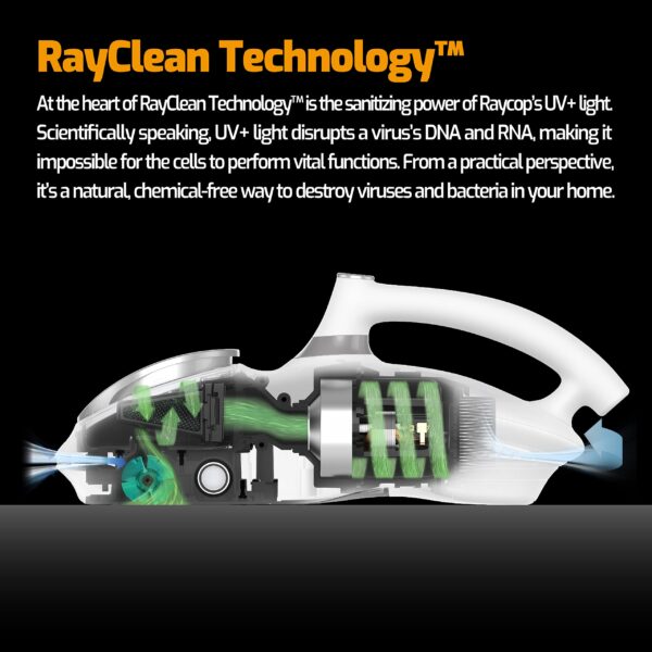 Raycop RN Bed Vacuum Cleaner with UV Light and HEPA Filtration - Pet Hair Cleaning - Powerful Suction - 11.4x14.6x5.9 - Image 3