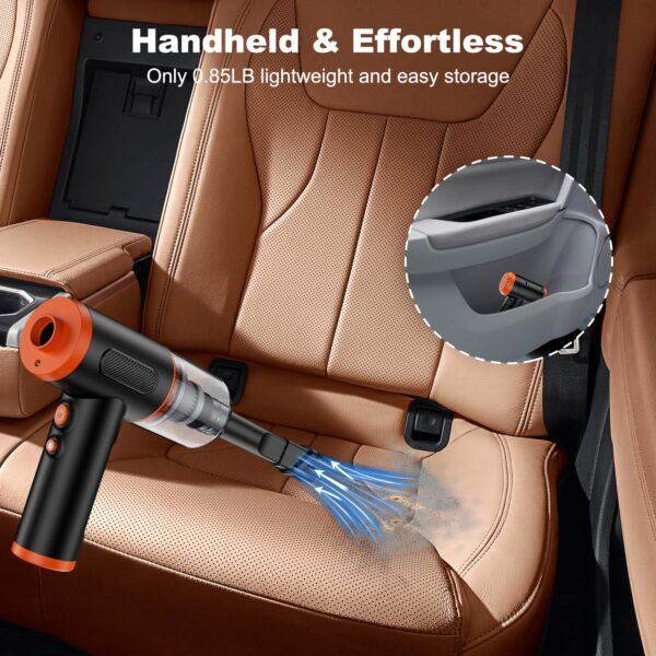3-in-1 Handheld Electric Air Duster Vacuum Cleaner Pump LED Light - Image 8