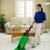 Bagged Upright Vacuum, 6L Bag Capacity, 12" Cleaning Path, Green Bissell Commercial - Image 3