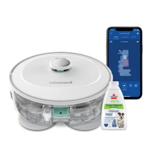 BISSELL® SpinWave® R5 Robotic Mop & Vacuum, 3393, White - Sealed Hard Floors, 2000Pa Suction
