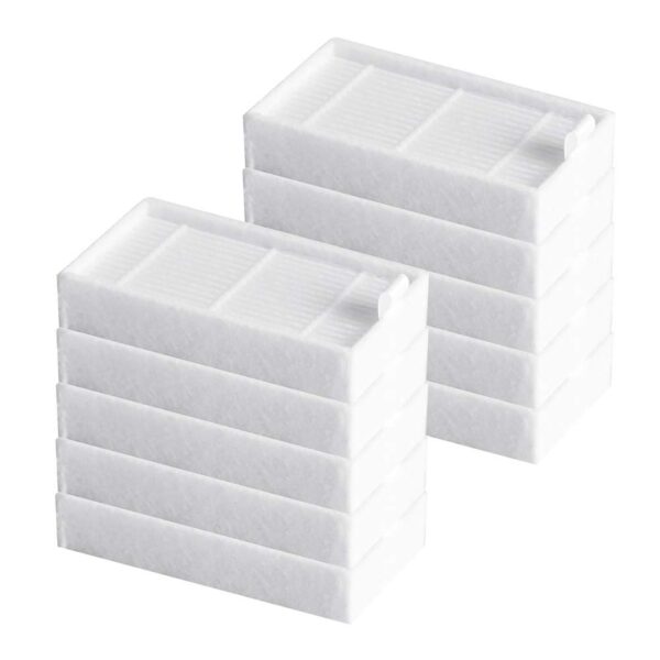 HEPA Replacement Filter 10-Pack for i-Life Robot Vacuum Cleaner V3s V3s Pro V5 V5s V5s Pro Roexboz Non-Woven