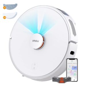 Imou Robot Vacuum and Mop Combo, Slim Design, 2700Pa Strong Suction, Laser Navigation, Self-Charging, Ideal for Pet Hair, Carpets, Hard Floors