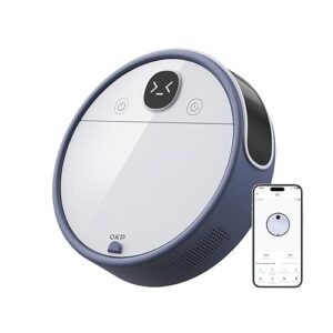 OKP C5 Robot Vacuum Cleaner Real-Time Video Call 6800Pa Powerful Suction Wi-Fi Alexa Control Self-Charging Pet Hair