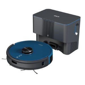 OKP L3 Robot Vacuum with Lidar Navigation Self-Empty Base 5L Dust-Bag Cleaning,Blue,OKP
