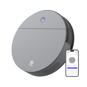 OKP Robot Vacuum Cleaner, Super-Thin Design, 3600Pa Suction, 150Mins Runtime, Voice Control, Pet Hair, Carpets, OKP K4