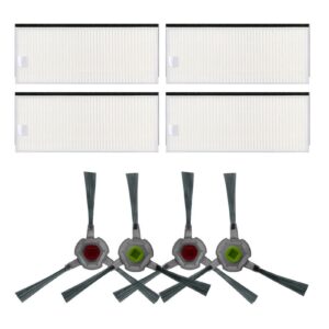REYQA Side Brush Filter for Ecovacs Deebot U2 DGN22 Vacuum Cleaner - Spare Parts Kit