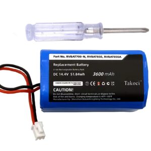 Replacement Shark RVBAT850 Battery for Shark Ion RV1001AE, R75, R85, S87, RV751, RV1000, RV2001 RV2001WD, R3Z, R4Z Robot Vacuum Cleaners