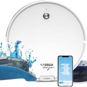 Robot Vacuum Cleaner and Mop Combo 3 in 1 - OSOJI Dojo Duo 990 - HEPA Filter - WiFi - Pet Hair - Hard Floors - Japanese Precision