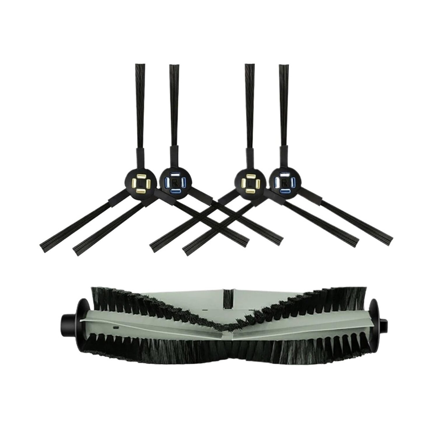 4x Seitenbürsten Für Silvercrest SSR1 SSRA1 Roboter - Staubsauger Ersatzbürsten
