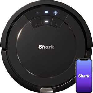 Shark ION Robot Vacuum, Wi-Fi Connected, Multi-Surface Cleaning, Carpets, Hard Floors (Black) - Shark Tri-Brush System, Smart App Control