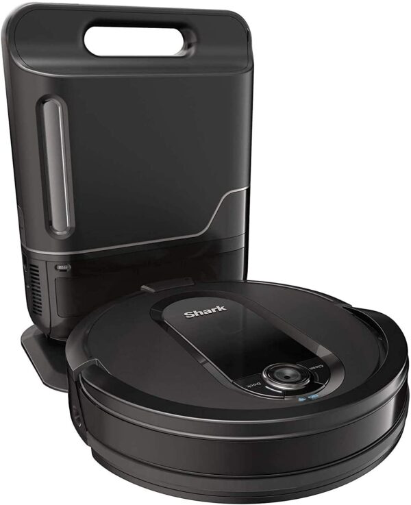 Shark IQ Robot Self-Empty XL Vacuum with Home Mapping, Self-Cleaning Brushroll, WiFi, Alexa, Black (RV1001AE) - Shark Bagless
