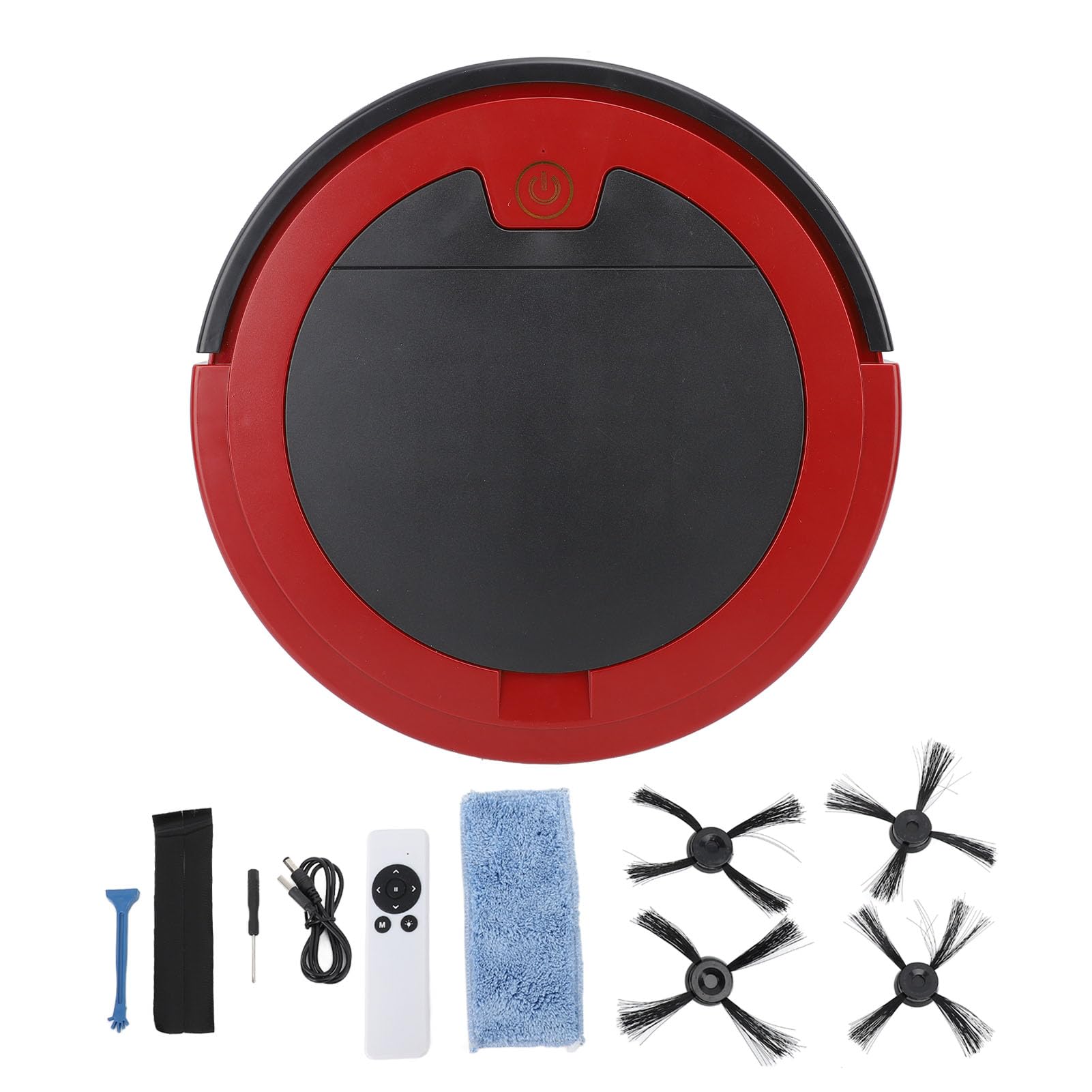 Smart Sensing Technology 3-in-1 Sweeping Mopping Robotic Vacuum for Home Red WOHPNLE 1 Smart Sensing Technology 3-in-1 Sweeping Mopping Robotic Vacuum for Home Red WOHPNLE