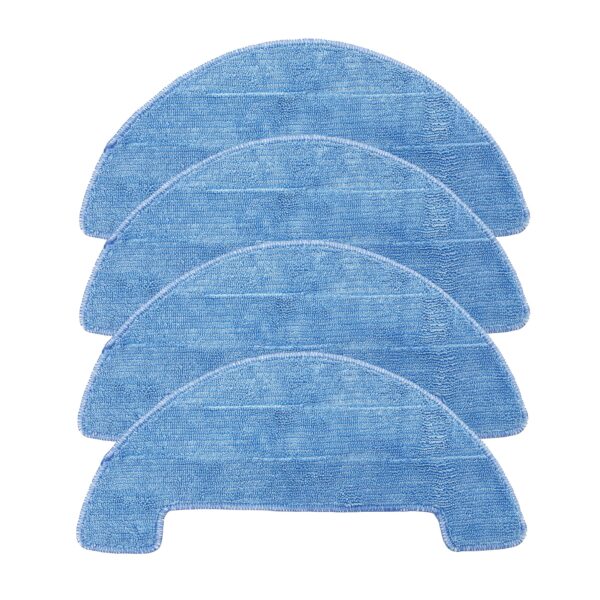 Smilefil 4pcs Replacement Mop Cloths for Coredy R750, R500, R550(R500+), R580, G800, G850 Robot Vacuum