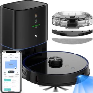 VIOMI S9 Self-Emptying Robot Vacuum 2700Pa, 5200mAh, 3-in-1 (Sweep, Vacuum, Mop), 360° LDS Lidar, Auto Dirt Disposal, WiFi & Alexa, Pet Hair